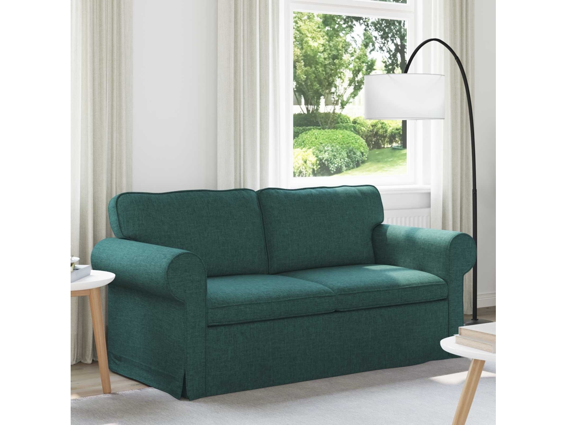 Vidaxl Sofá Verde Escuro 175 X 82 X 80 Cm Tecido