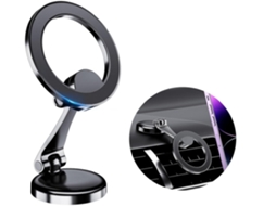 Suporte Carro Giratório Duplo para Apple Magnética Preto