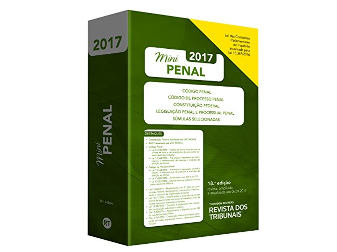 Livro Rt Mini Codigo 2017 Codigo Penal, Codigo De Proce de Equipe Rt (Português)