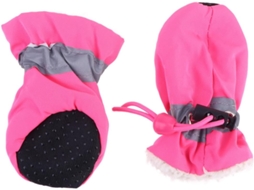 Conjunto De 4-botas Antiderrapantes Cães Com Ajuste Elástico