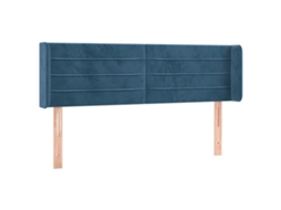 Headboard, Headboards Vidaxl Azul Veludo (147 X 16 X 78/88 Cm)