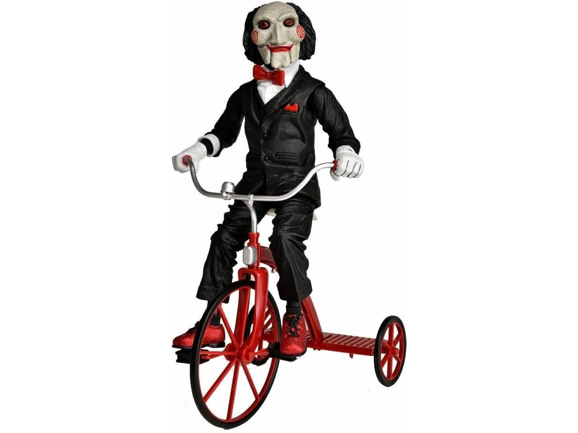 Figura NECA Billy The Puppet com tricilo Saw (30 cm)