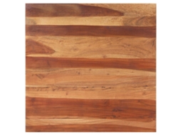 Vidaxl Tampo De Mesa Madeira De Acácia Maciça 15-16 Mm 80x80 Cm