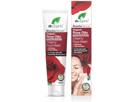 Creme de Rosto DR ORGANIC  Rose Otto Creamy Face Wash