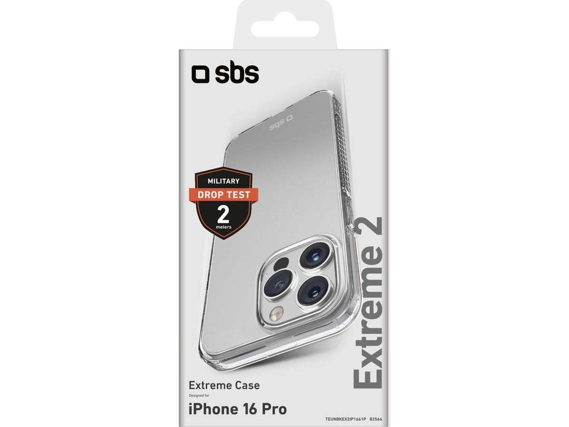 Capa SBS Extreme 2 iPhone 16 Pro (Outlet Caixa Aberta - Transparente)