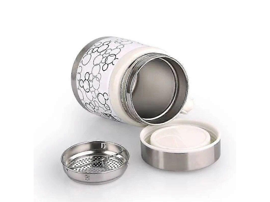 Garrafa Térmica De Aço Inoxidável De 350ml Para Água, Leite, Chá E Café (branca)