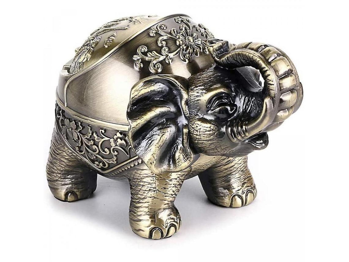 Cinzeiro com Tampa para Cinzeiro de Elefante Cinzeiro de Metal para Foguete de Desaceleração Interno e Externo