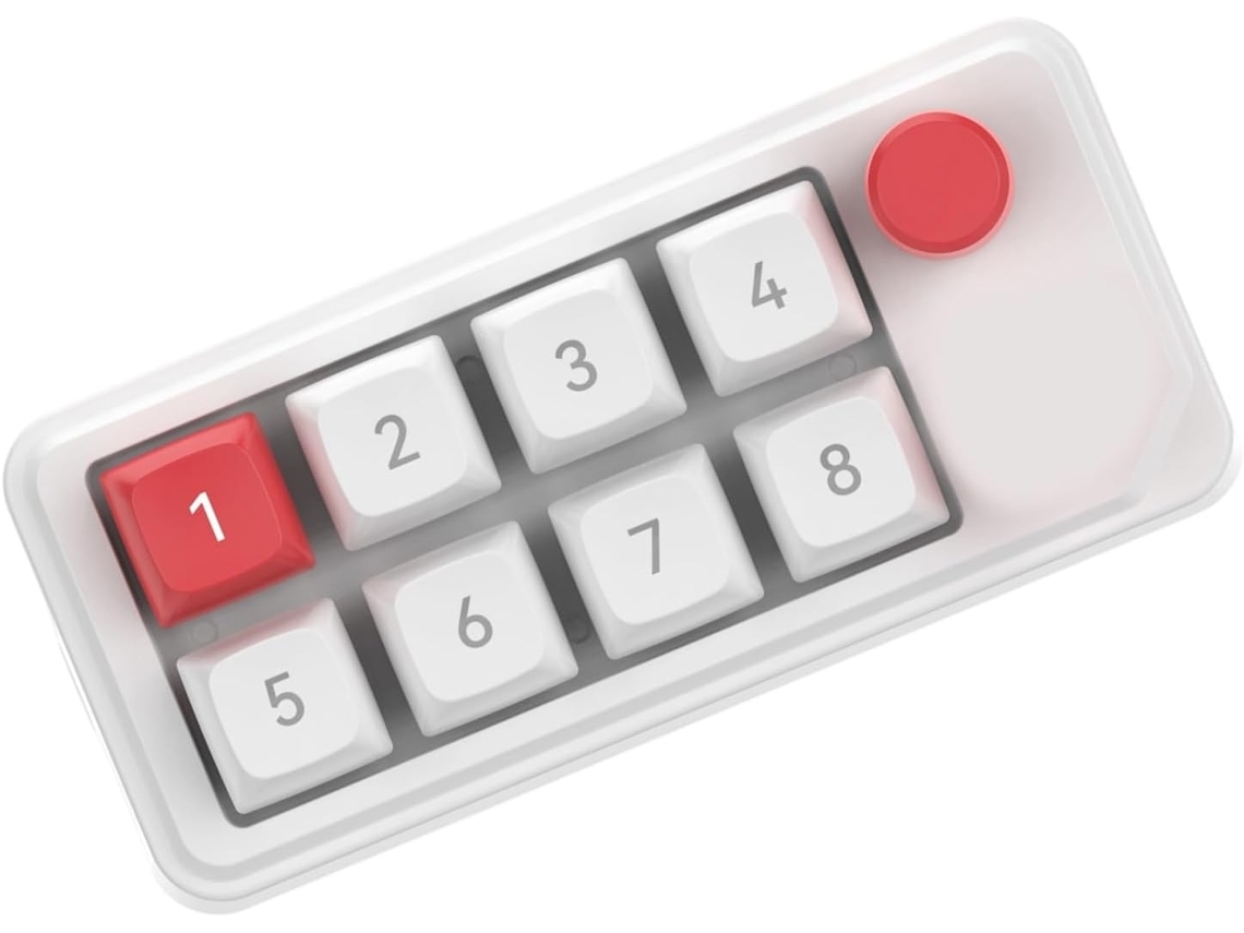 Teclado Compacto Personalizável De 8 Teclas Com Função Macro E Cabo Para