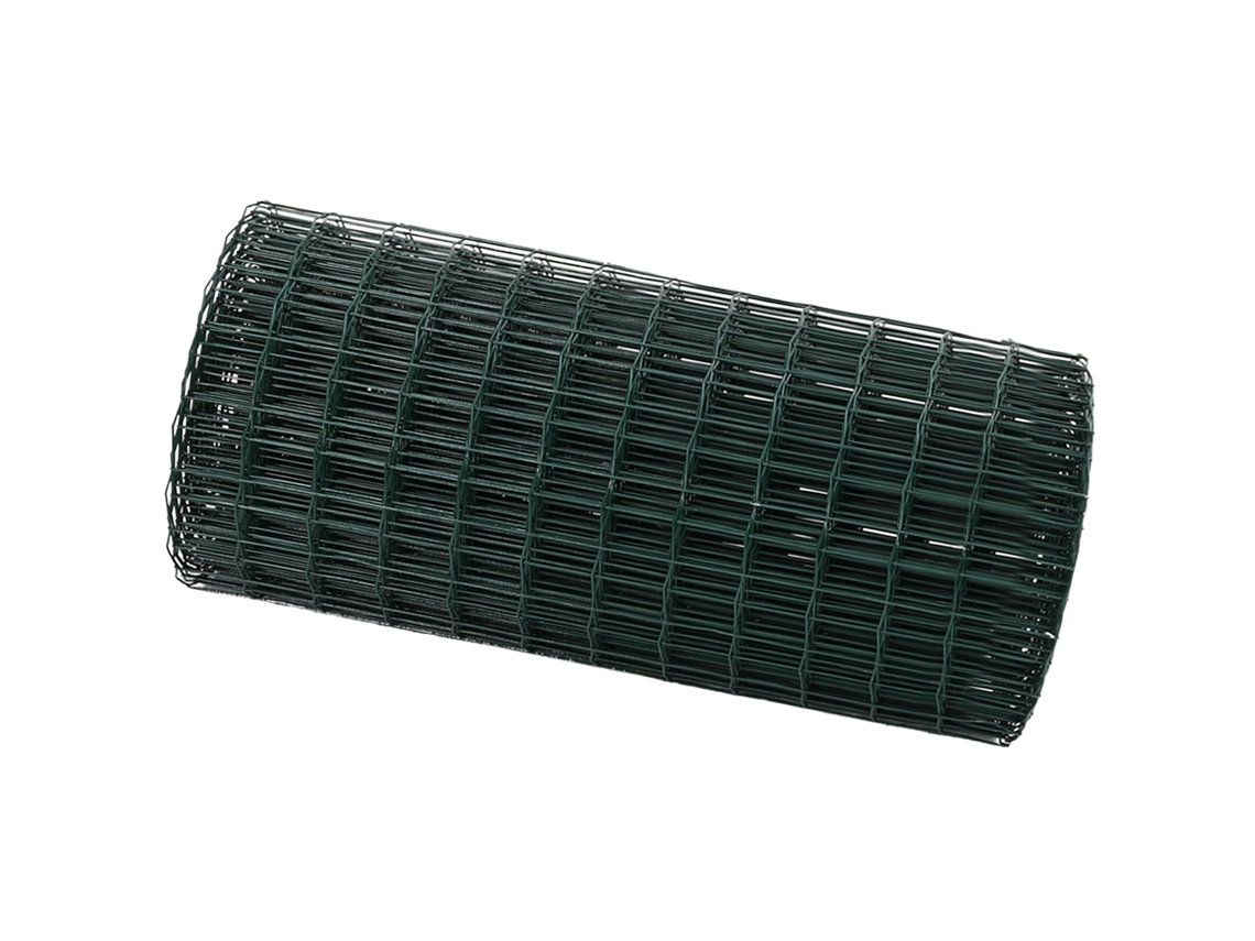 Conjunto 1 Cerca Euro Vidaxl Verde Ferro (0,6 X 10 M)