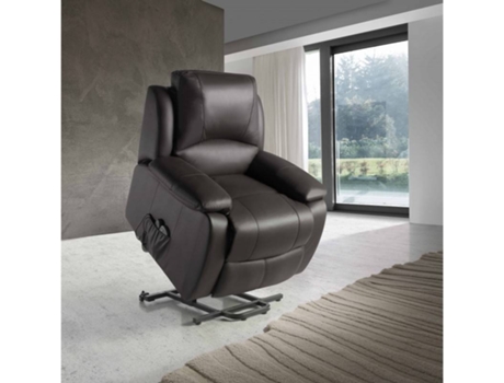 Poltrona Elétrica ECO-DE Relax Castanho (Pele - 85 x 75 x 103 cm)