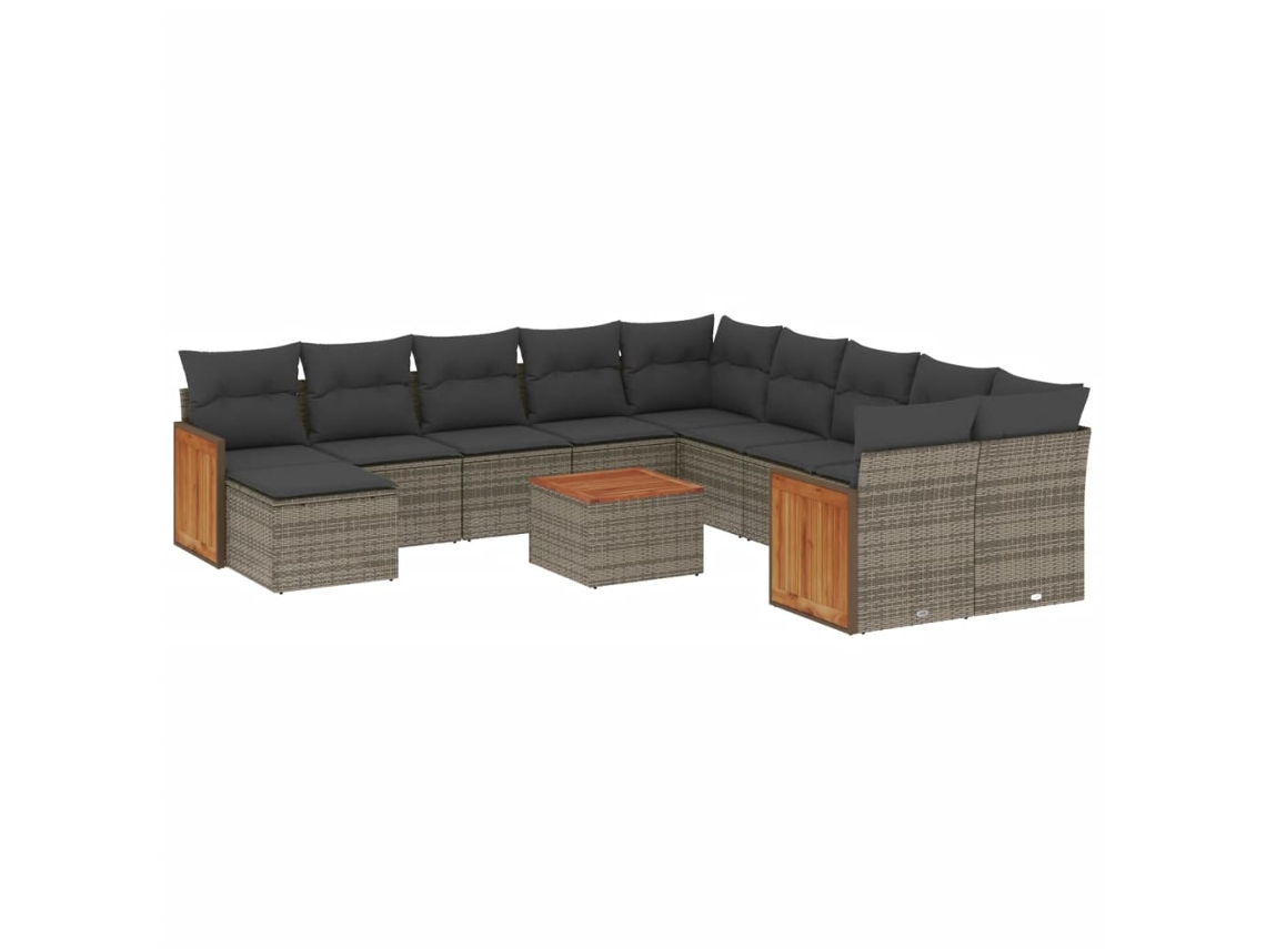 Garden Sofa Set, Garden Sofa Sets Vidaxl Cinzeto Rattan / Vime (n/a)