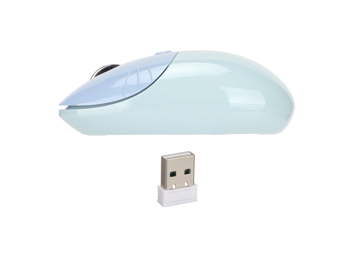 Mouse Sem Fio 2.4g Cute Cat Paw Azul