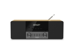 Rádio Digital Estéreo Compacto TECHNISAT 3 Dab Fm Despertador Interruptor Dimmer Preto