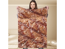 Cobertor com Capuz Orelha de Coelho Macio 120x123cm