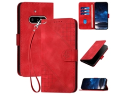 Yx0080 Capa De Couro Para Celular Com Padrão De Borboleta Em Relevo E Cordão