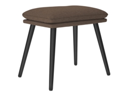 Footstool, Footstools Vidaxl Cinzento-acastanhado Tecido (n/a)