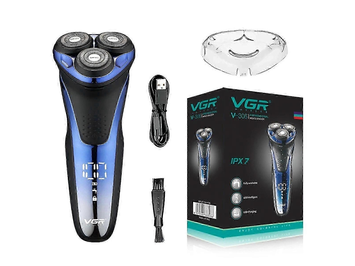 Barbeador Elétrico Ipx7, Lavável, Com Carregamento Usb