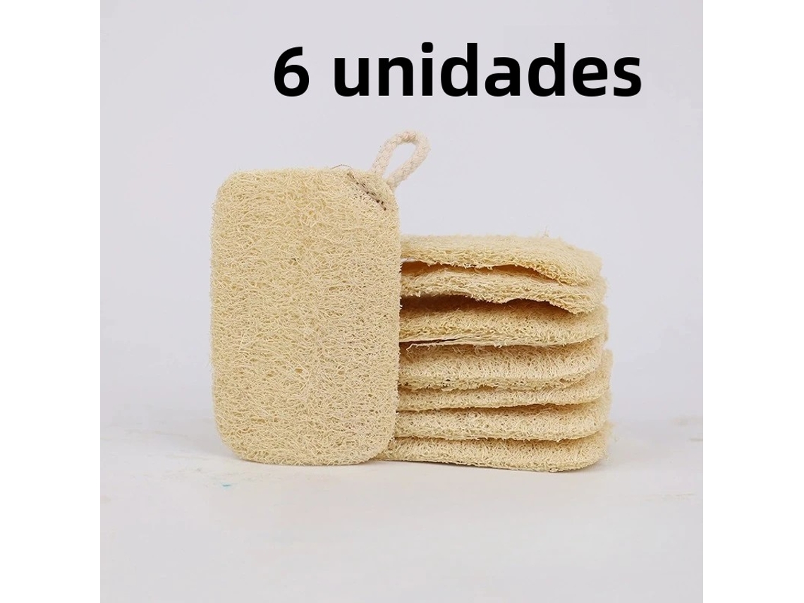 6 Esponjas de Bucha Esfoliantes MDUG (camada Única)