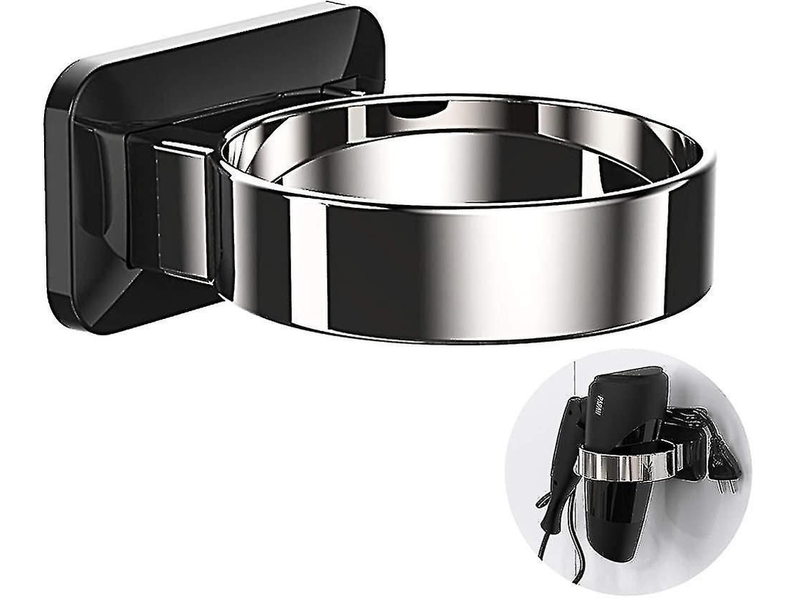 Suporte para Secador de Cabelo, Mesa Adesivo Cabelo Preto GOKOCO