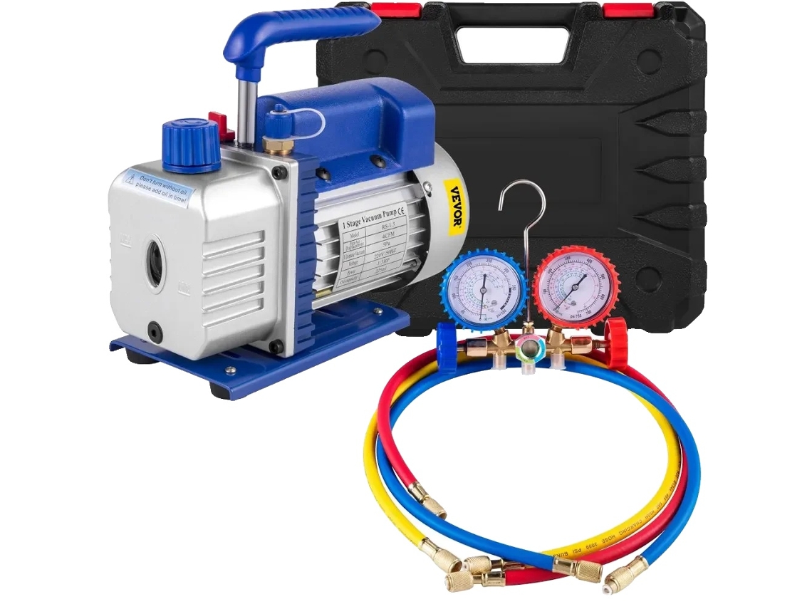 Bomba De Vã¡cuo, 1/4 Hp, Conexã£o Sae 1/4, 4cfm 1 3 Hp Medidor Oem