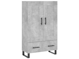 Aparador Alto MAISON EXCLUSIVE Derivados de Madeira Cinza Cimento (69,5x31x115 cm)