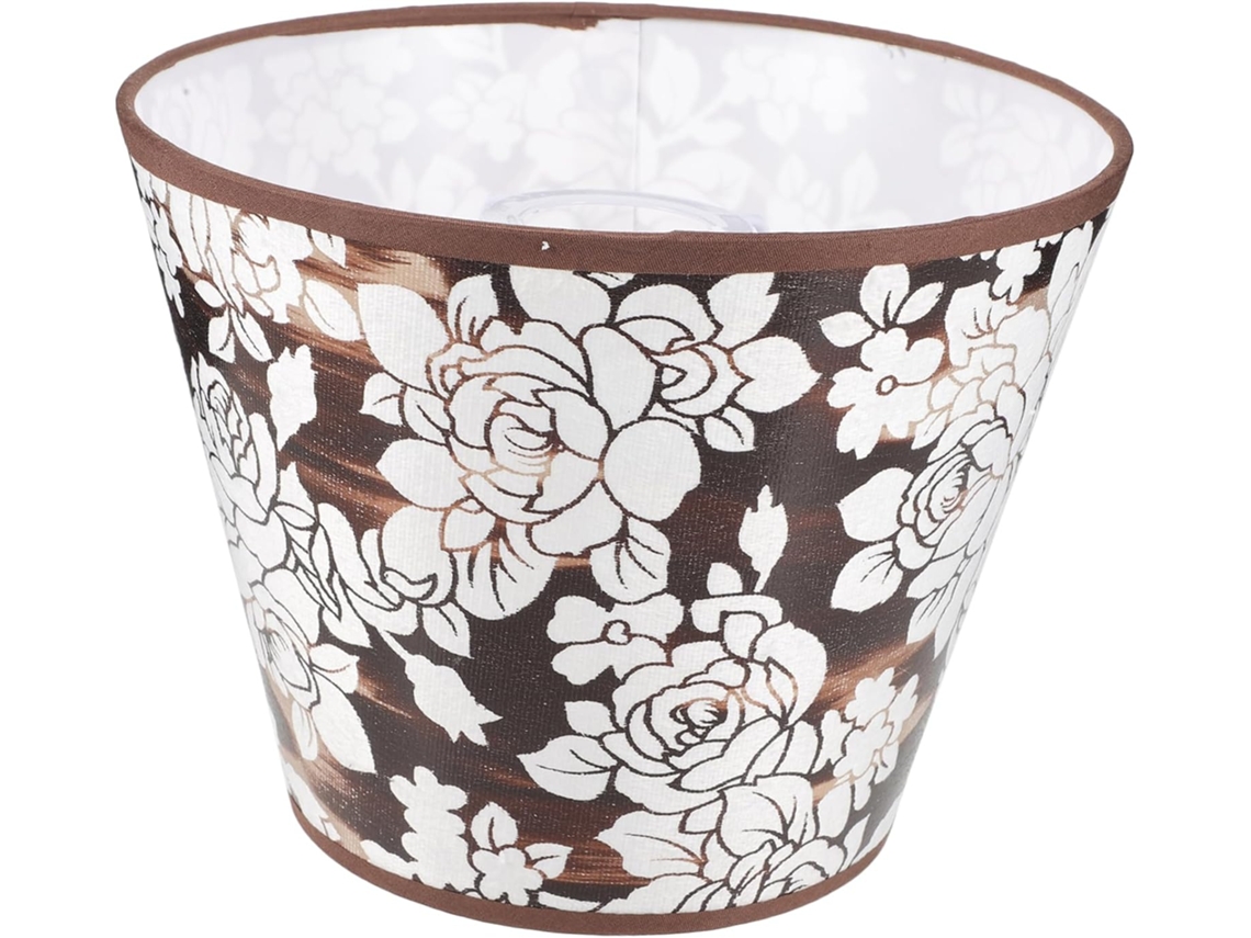 Abajur De Mesa Com Design Floral, Cúpula Cilíndrica Para Luminária De Cabeceira.