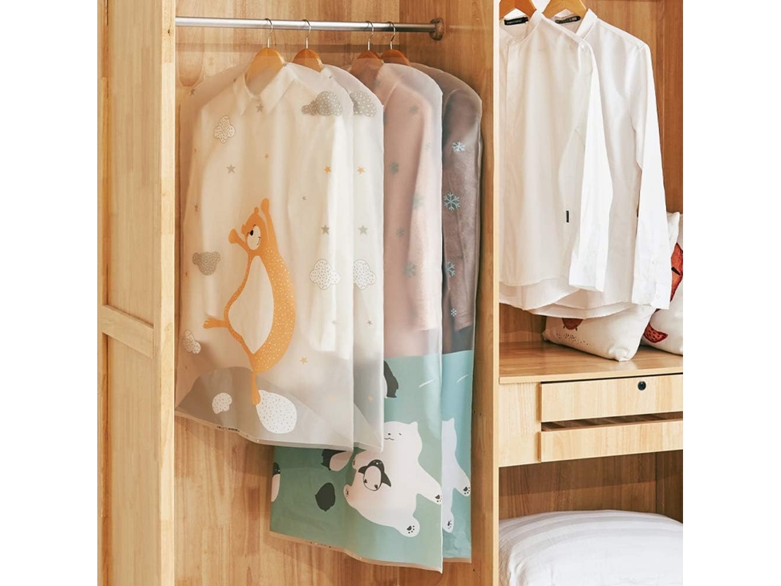 Conjunto De 4 Protetores De Roupas, Sacos De Roupas À Prova De Poeira, Sacos De Roupas Transparentes Aquaforge