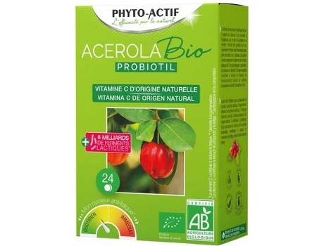 Suplemento Alimentar PHYTO ACTIF Acerola Bio Probiotil (24 comprimidos de 2.55mg)