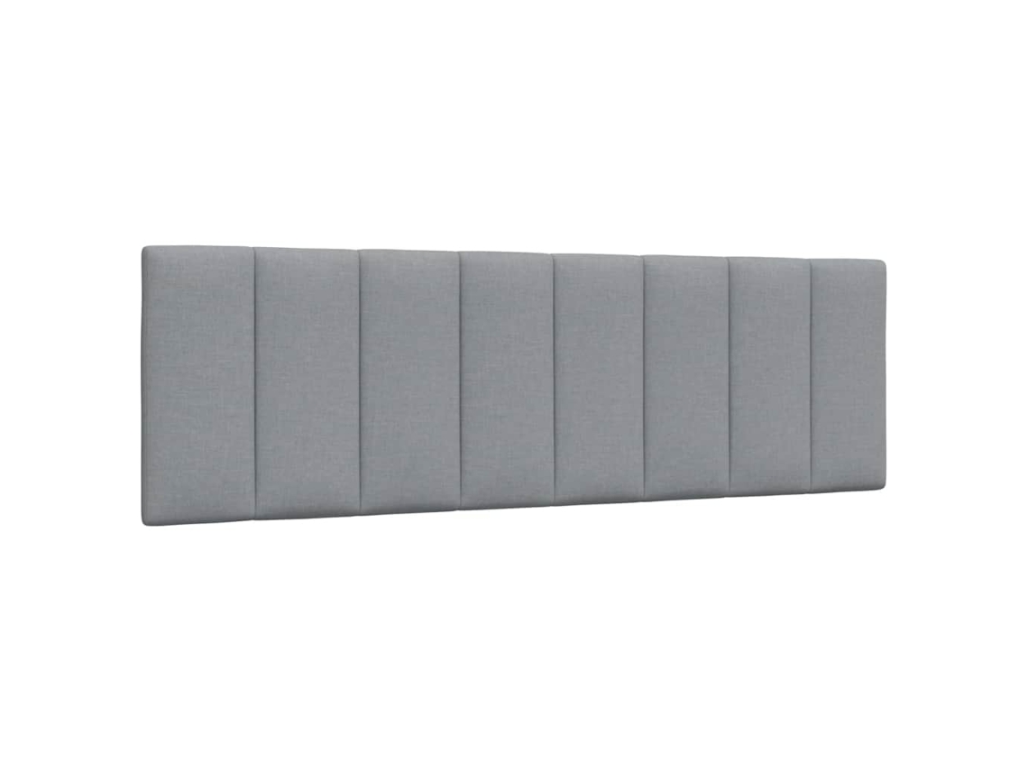 Vidaxl Almofadão De Cabeceira Hanko 160 Cm Tecido Cinzento-claro