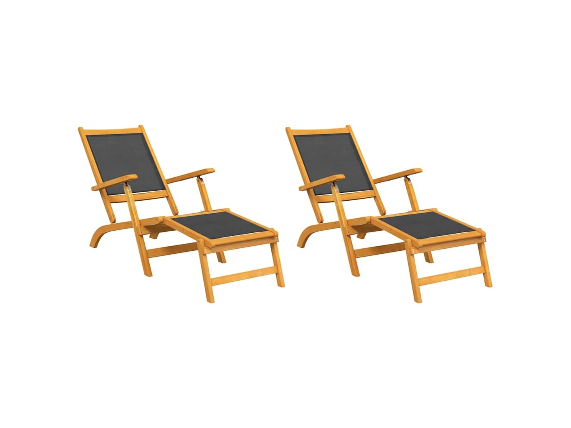 Deck Chair, Deck Chairs Vidaxl Marrom Madeira De Acácia (n/a)