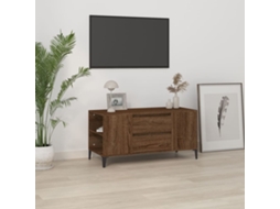 Vidaxl Móvel P/ Tv 102x44,5x50 Cm Derivados Madeira Carvalho Castanho