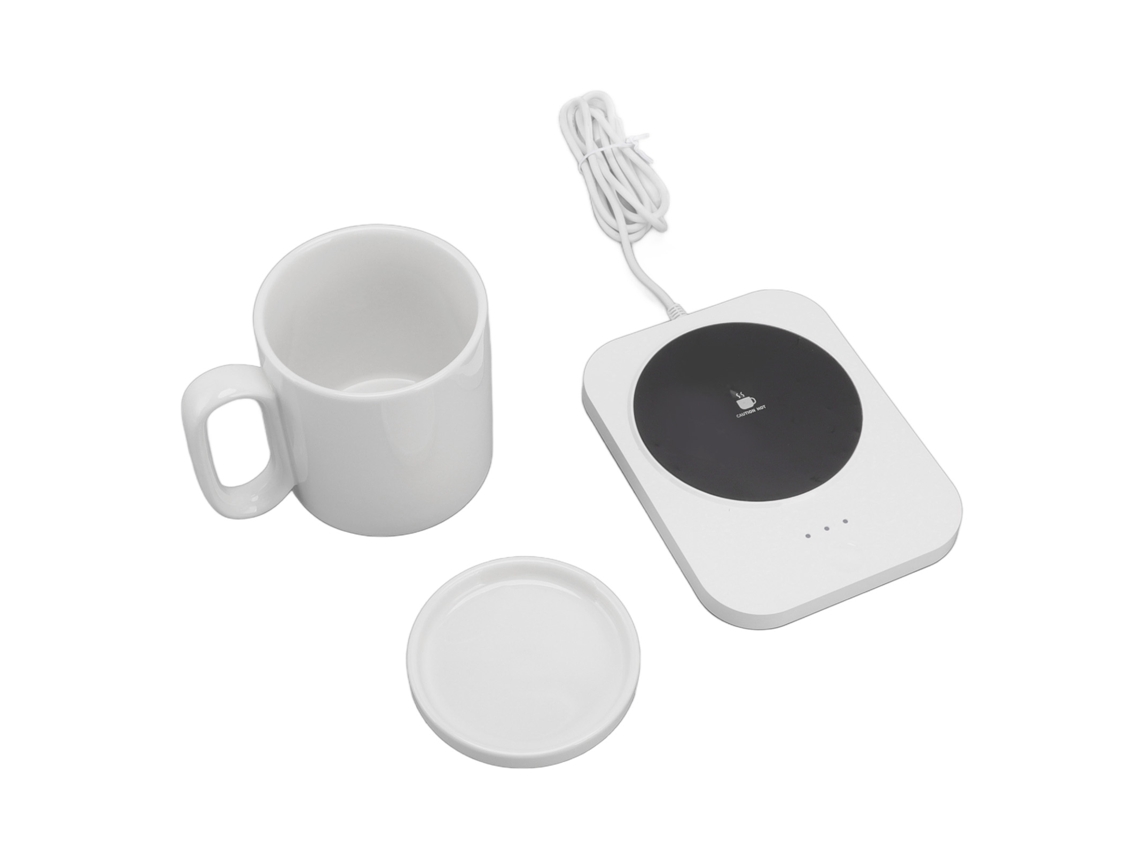 Lurelia Aquecedor De Canecas Usb 50°c 13,5w 9v 3 Temperaturas Cerâmica Para Café Chá