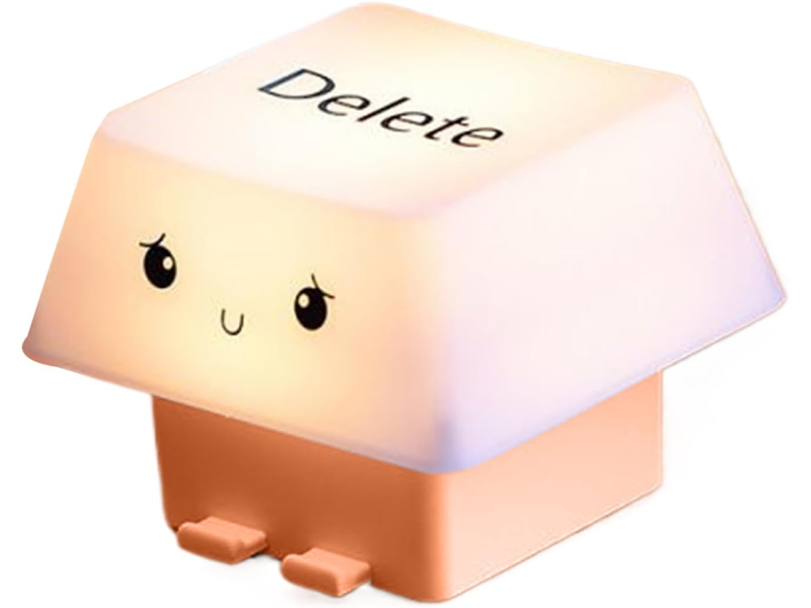 Luminária Noturna Fofa Teclado Com Design Suave E Relaxante Para Adultos, Pressione Para Relaxar, Gokoco