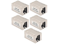 Pacote Com 5 Cabos Adaptadores Ethernet Cat6 A Com Acoplamento Rj45... Hengjian