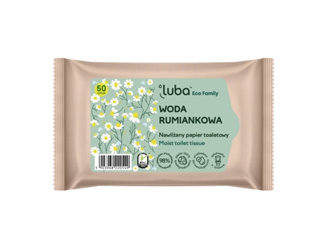 Papel Higiênico Hidratante Luba Eco Family Com Água De Camomila 50 Unidades.