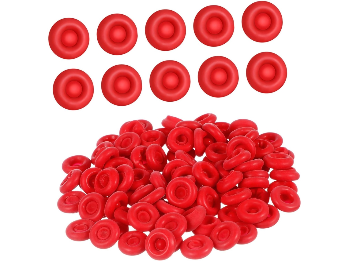 Partykindom 100-tampas Protetoras De Látex Vermelhas Para Bicos Calafetagem, Vedação E Prevenção De Umidade Para