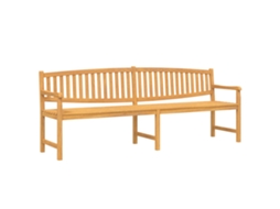 Garden Bench, Garden Benches Vidaxl Marrom Teca (228 X 59.5 X 90 Cm)