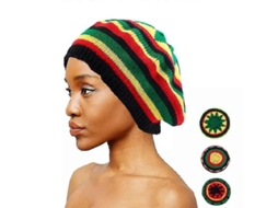 2026 gorro Tejido de Lana Holgado Reggae Jamaicano para Otoño e Invierno, Calientífico, Arco íris, Beret, Gorro Cráneo, Beanie Unisex