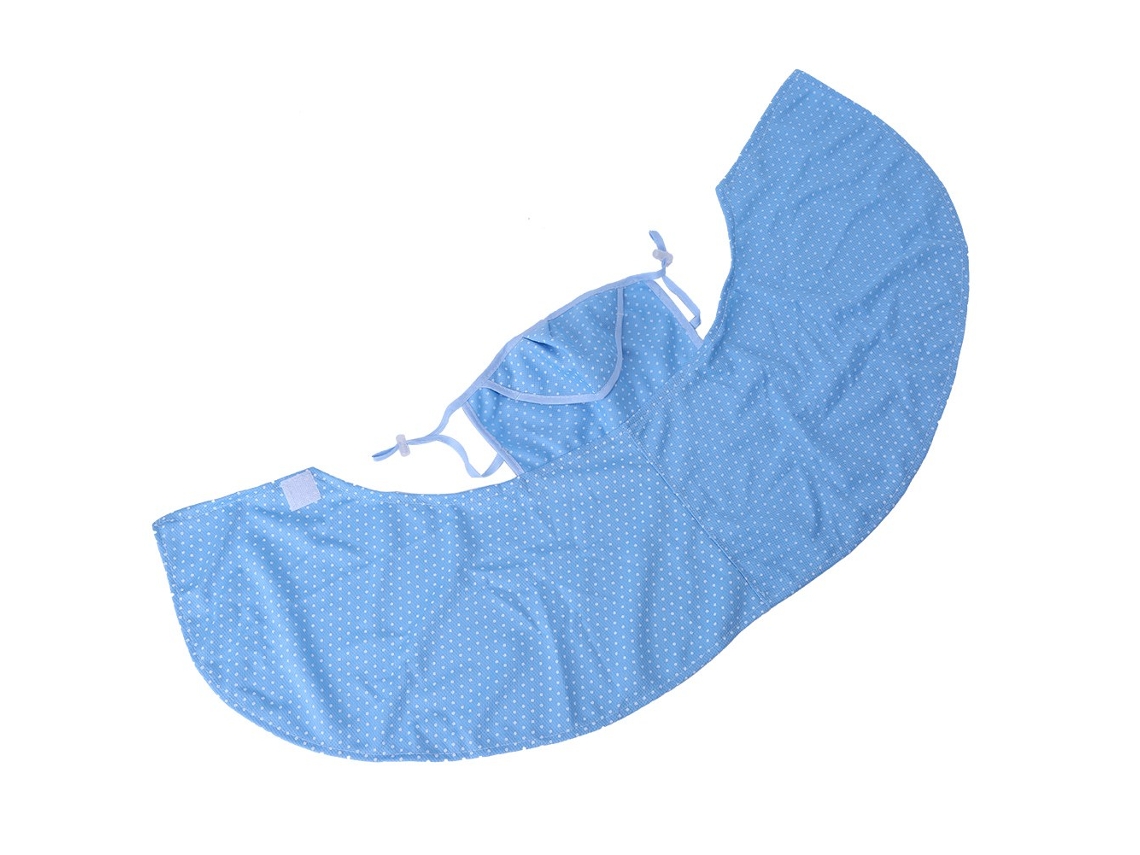 Máscara Facial Uv Respirável Proteção Contra Poeira E Sol Capa De Pescoço Ciclismo Esportes Ao Ar Livre Verão Azul Com Pintinhas Vylara