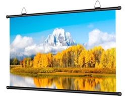 Tela de Projeção Hd Espessa, Antirreflexo, 16:9, Sem Furos, Montável na Parede, para SFUSHOS