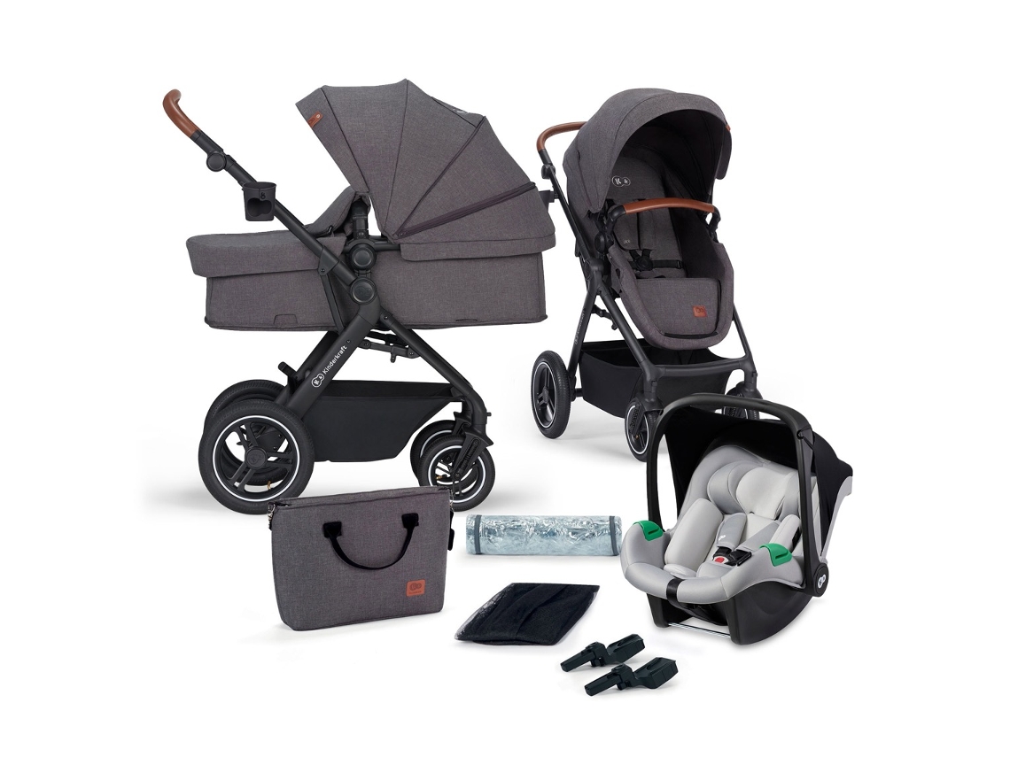 Carrinho KINDERKRAFT B-Tour 3In1 Mink Pro (Cinzento)
