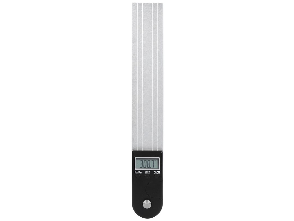 Régua de ângulo digital magnética de precisão 2 em 1, feita de liga de alumínio, 30,5 cm (12 polegadas)