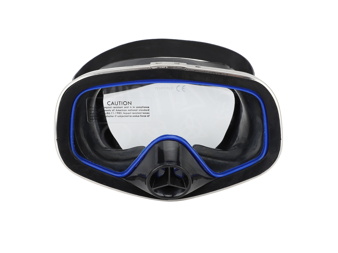 2026rebe-óculos De Mergulho De Silicone Impermeáveis Com Lentes De Vidro Temperado Para Snorkel E Natação Azul