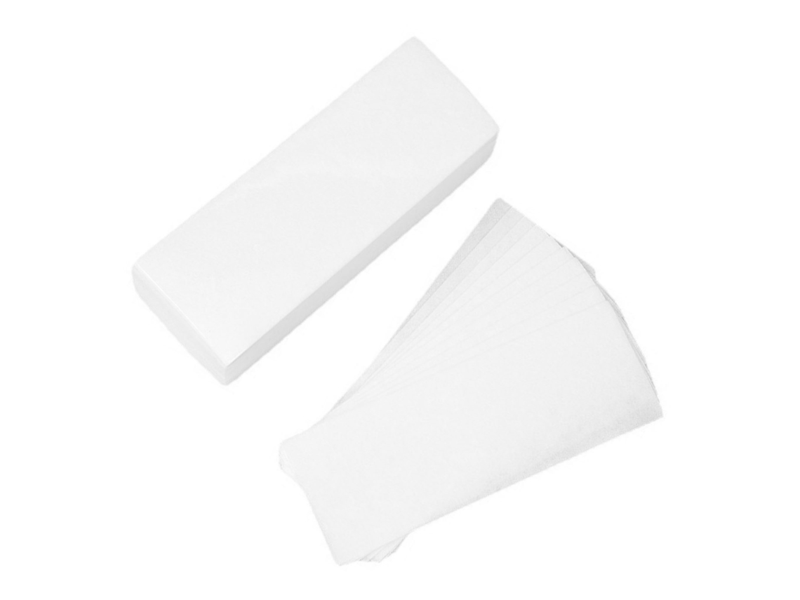 2026-100 Peças De Fita De Cera Para Depilação Facial E Corporal Profissionais Descartáveis Papel De Cera Epilatória Branca