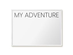 Magnetic Board My Adventure For The Living Room Espelharte (70x50 Cm)