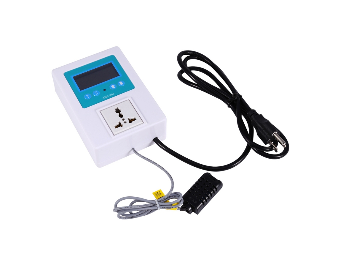 Controlador de Temperatura HKJ Umidade Tela LCD