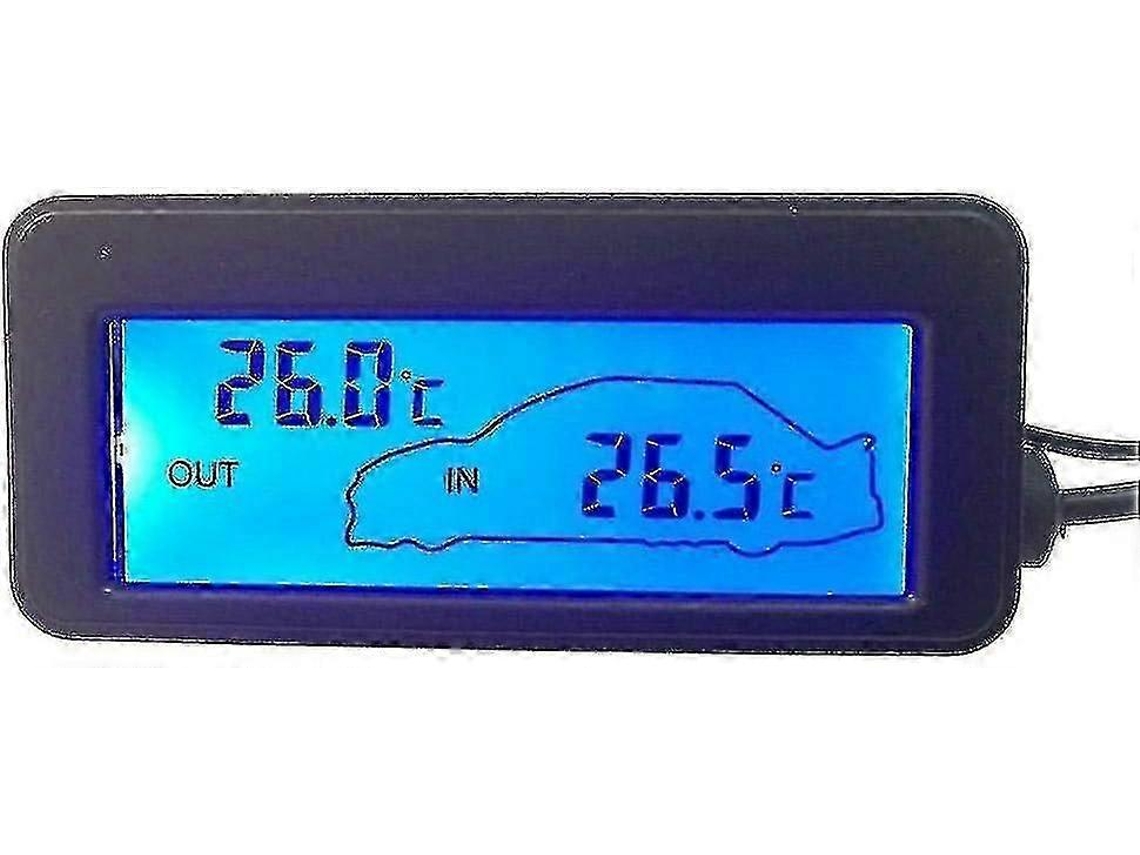 Termômetro Interno E Externo De Carro Dc12v Termômetro Digital Com Retroiluminação Para Carro Mini Lcd O Ly Ebike