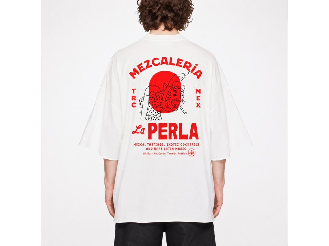Camiseta Rockinstone Mezcalería La Perla Marfa Studio estilo exclusivo de designer