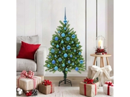 Vidaxl Árvore De Natal Com 150 Leds Com Suporte Verde 120 Cm Pe