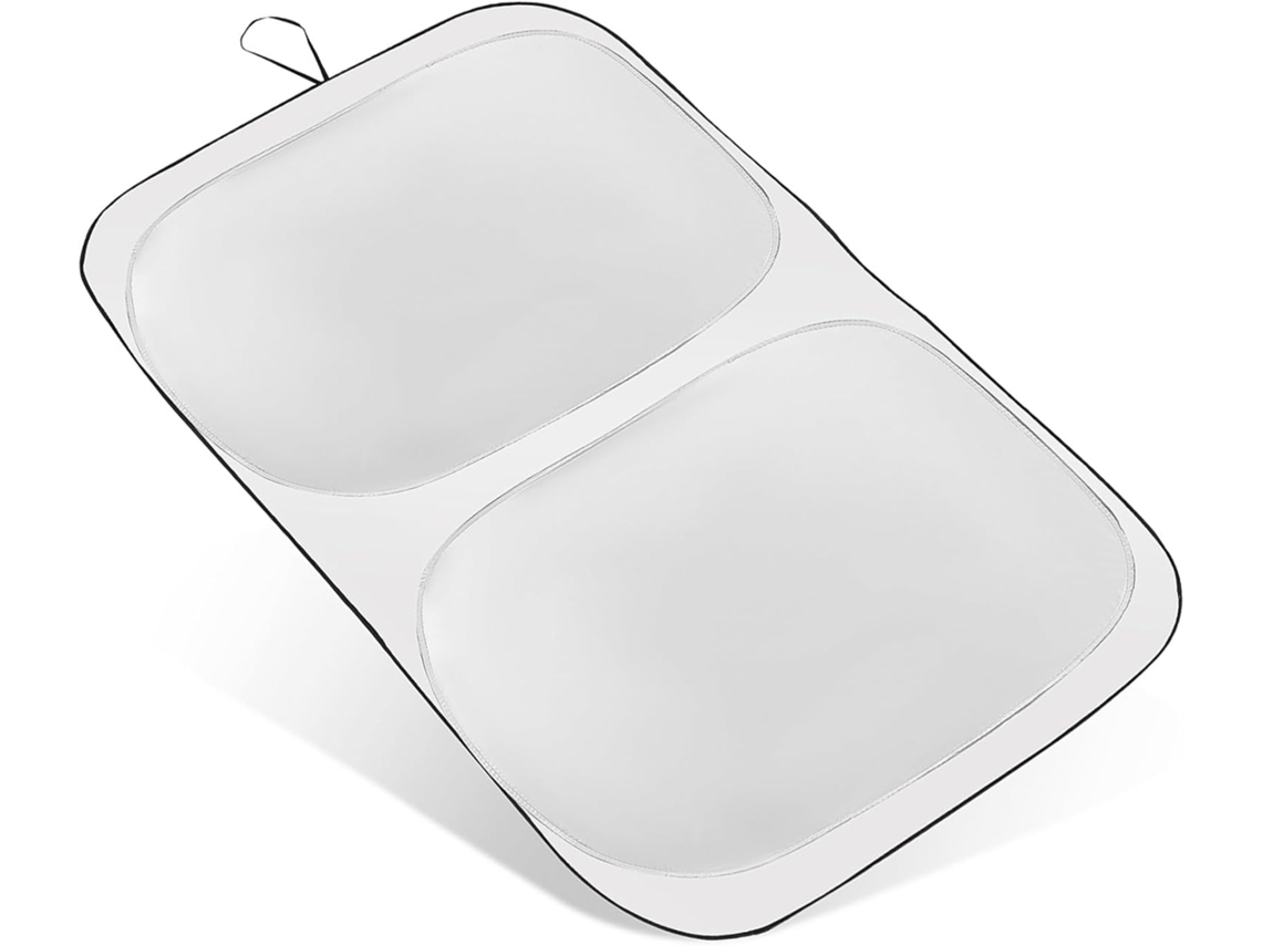 Quebra-sol/protetor contra vento para carros de grande formato, em PVC espesso, com isolamento térmico.
